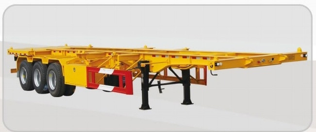 Skeleton transport semi-trailer