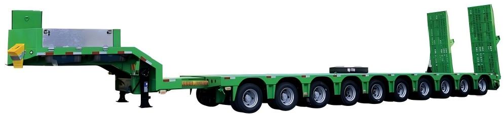 Multi axis transport semi-trailer